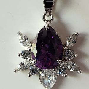 The Spider Ring Sterling Amethyst Cubic Zirconia